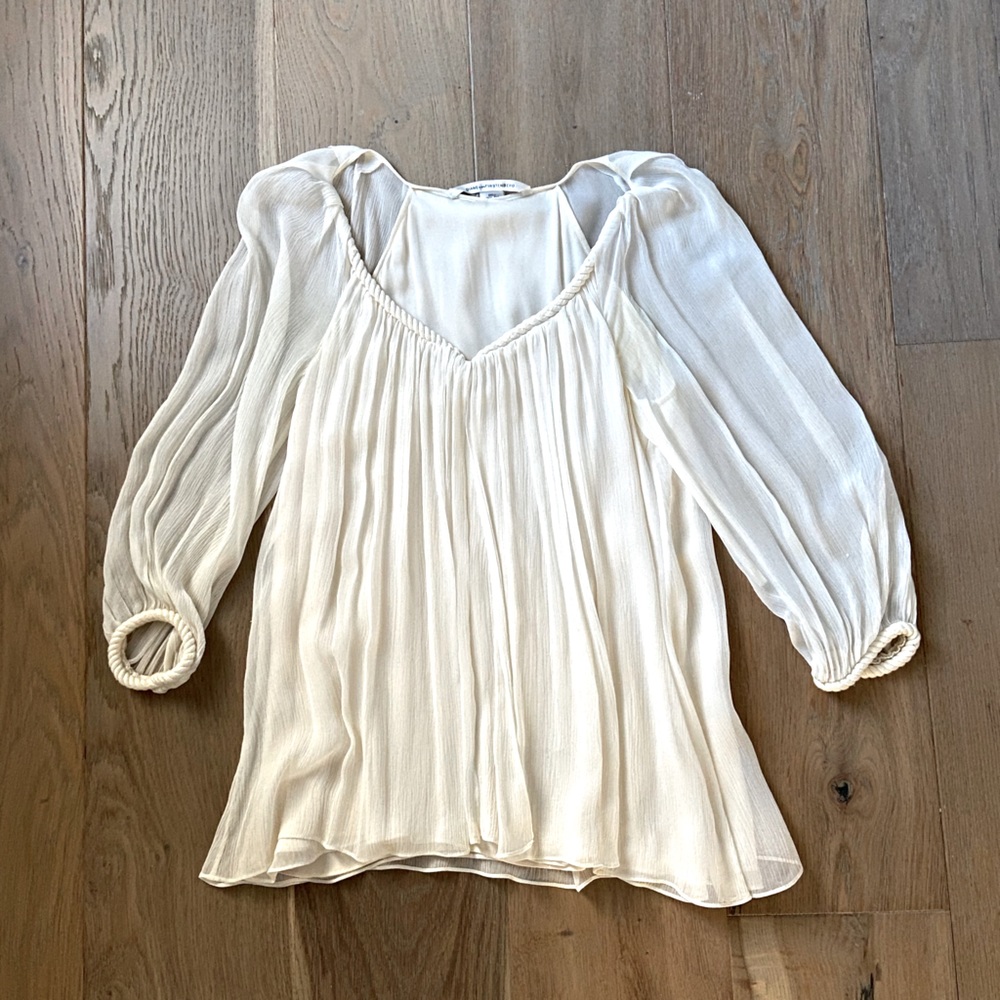 Diane von Furstenberg ivory blouse